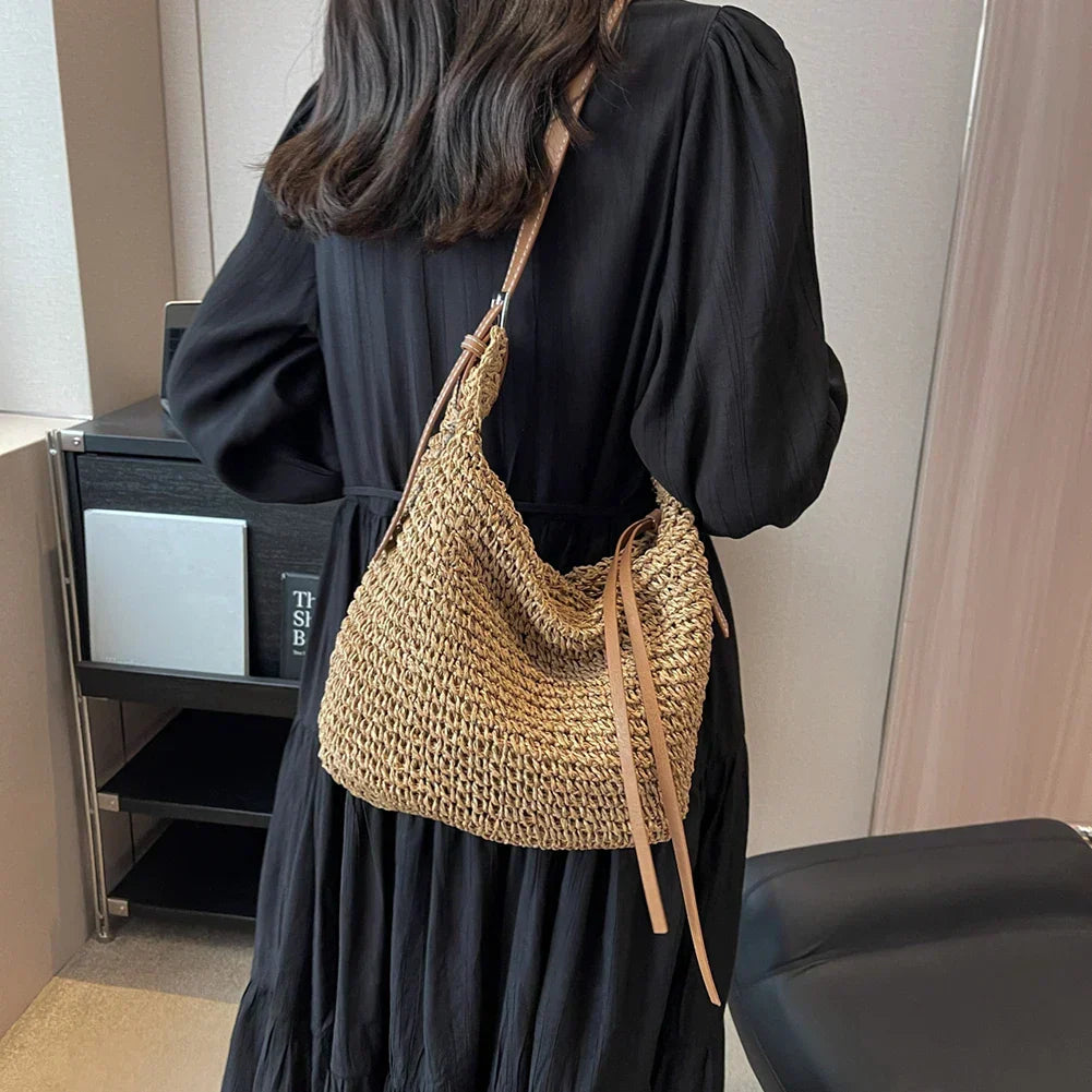 Katelyn | Structured Shoulder Bag In Woven Style