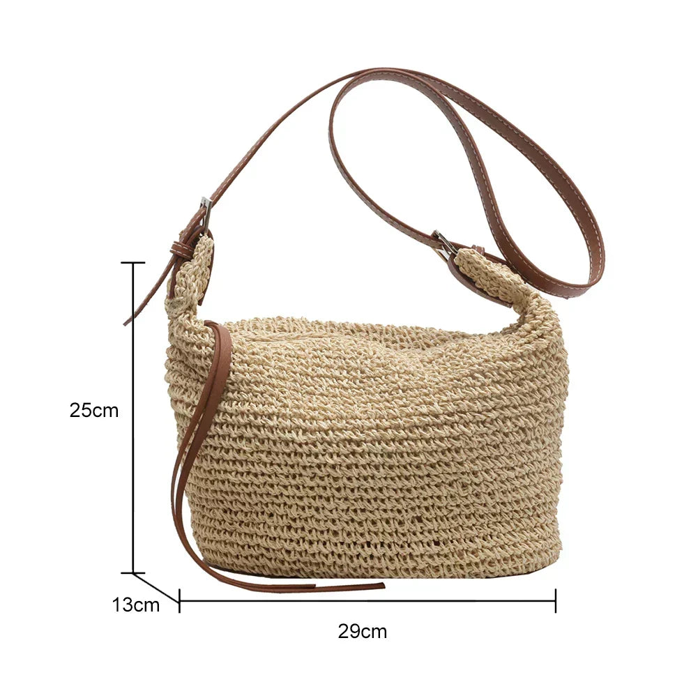 Katelyn | Structured Shoulder Bag In Woven Style