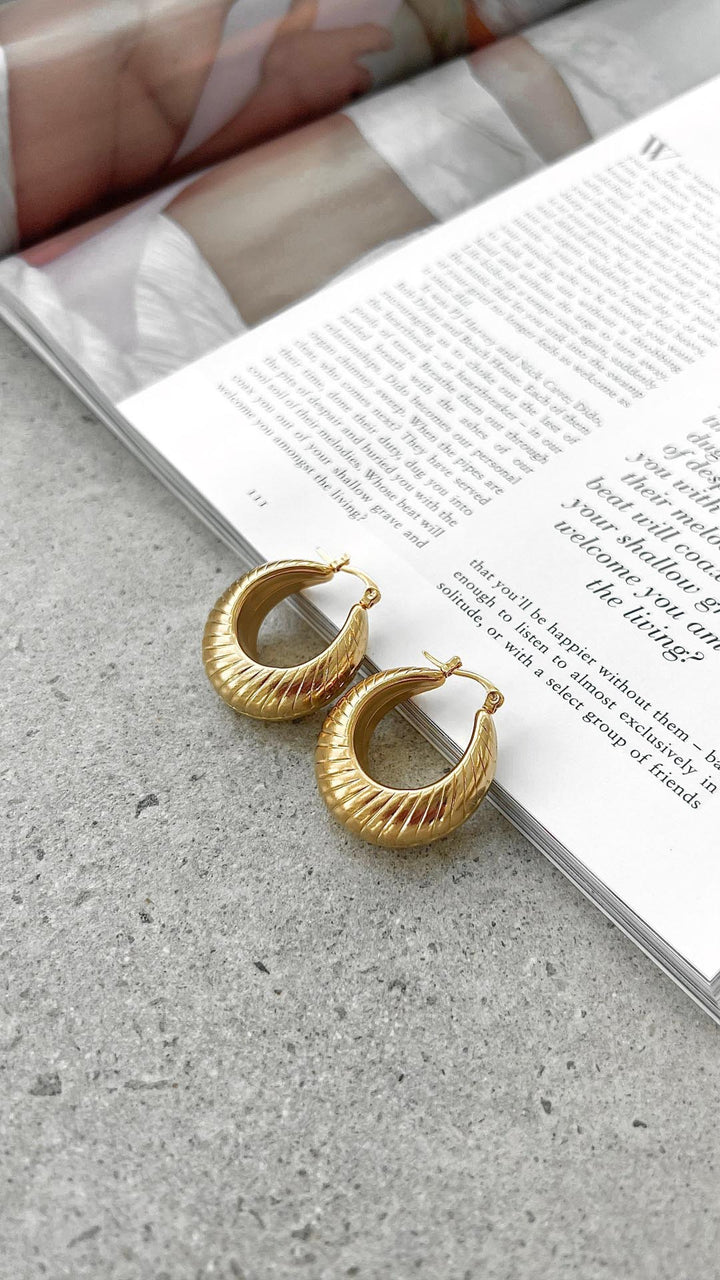 Naelle | Gold-Plated Hoop Earrings