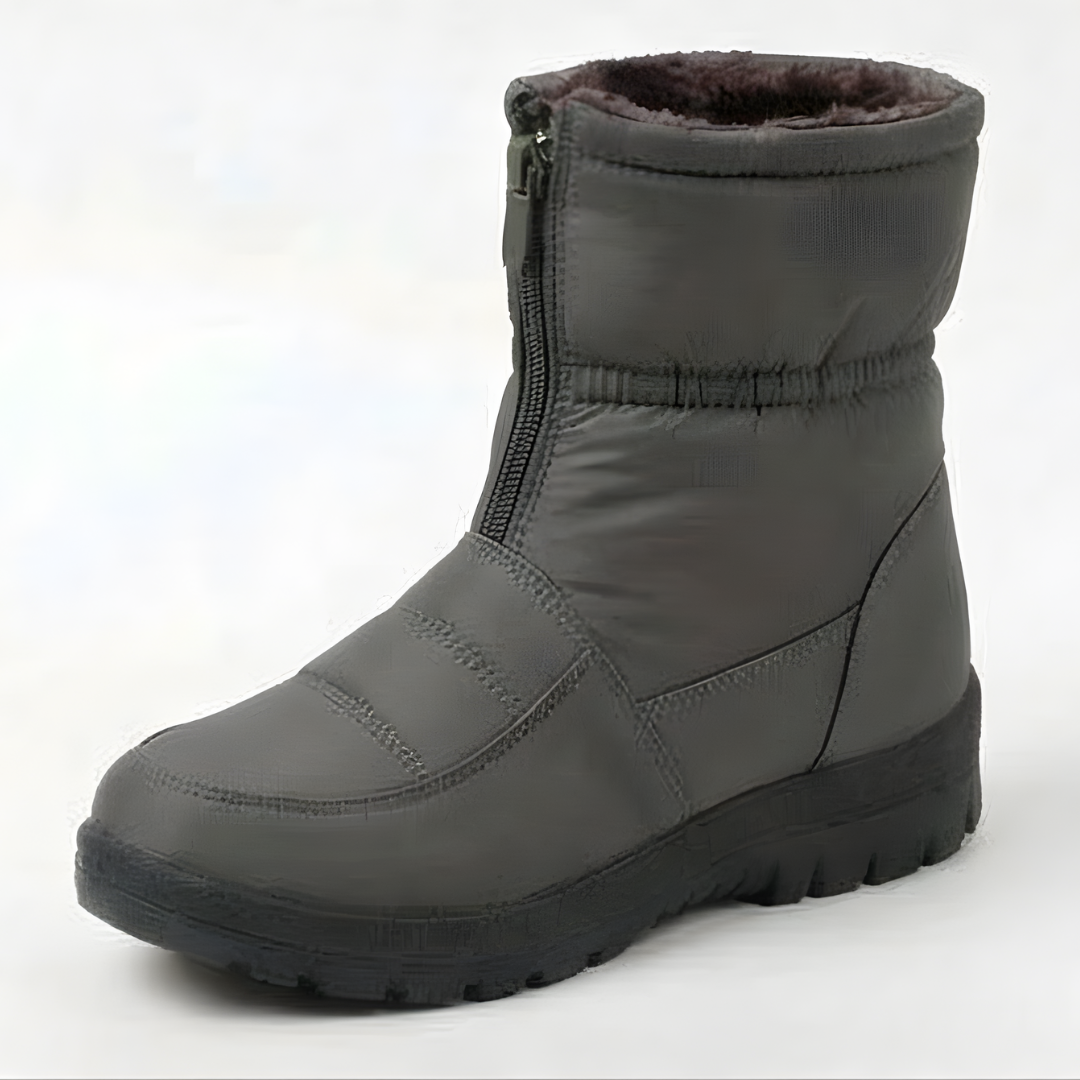 Winry | Waterproof Faux Fur-Lined Zip-Up Ankle Winter Boots