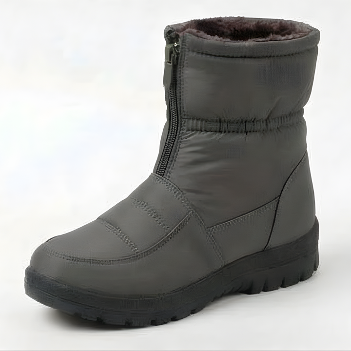 Winry | Waterproof Faux Fur-Lined Zip-Up Ankle Winter Boots