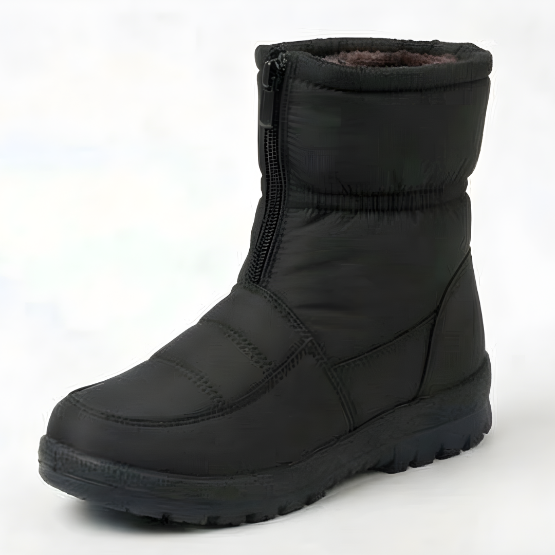 Winry | Waterproof Faux Fur-Lined Zip-Up Ankle Winter Boots