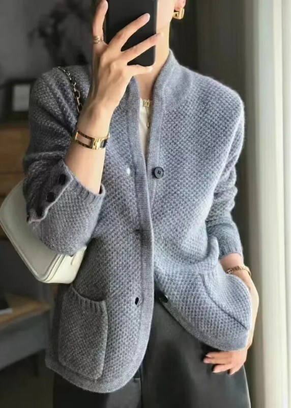 Michelle | Le cardigan en maille texturée douillet