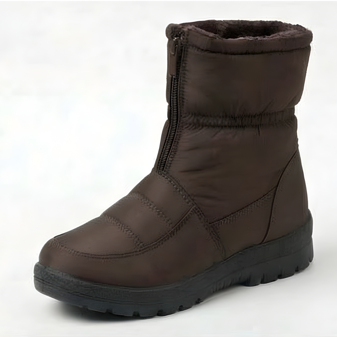 Winry | Waterproof Faux Fur-Lined Zip-Up Ankle Winter Boots