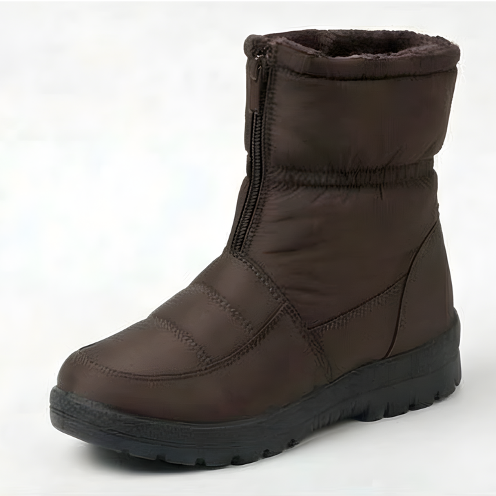 Winry | Waterproof Faux Fur-Lined Zip-Up Ankle Winter Boots