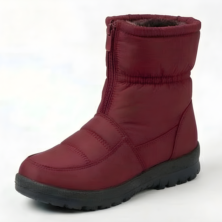 Winry | Waterproof Faux Fur-Lined Zip-Up Ankle Winter Boots