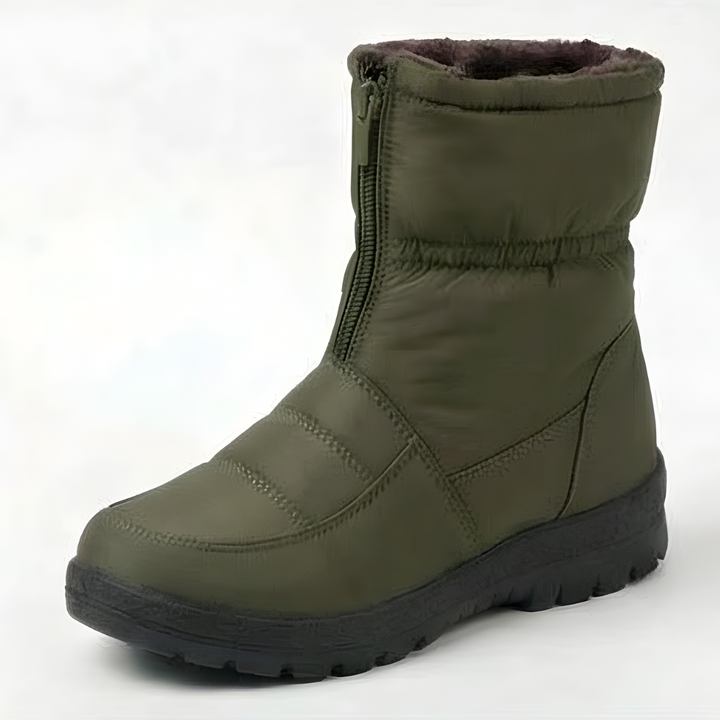 Winry | Waterproof Faux Fur-Lined Zip-Up Ankle Winter Boots