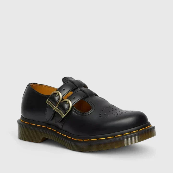 Elowen | Double-Buckle Leather Mary Janes