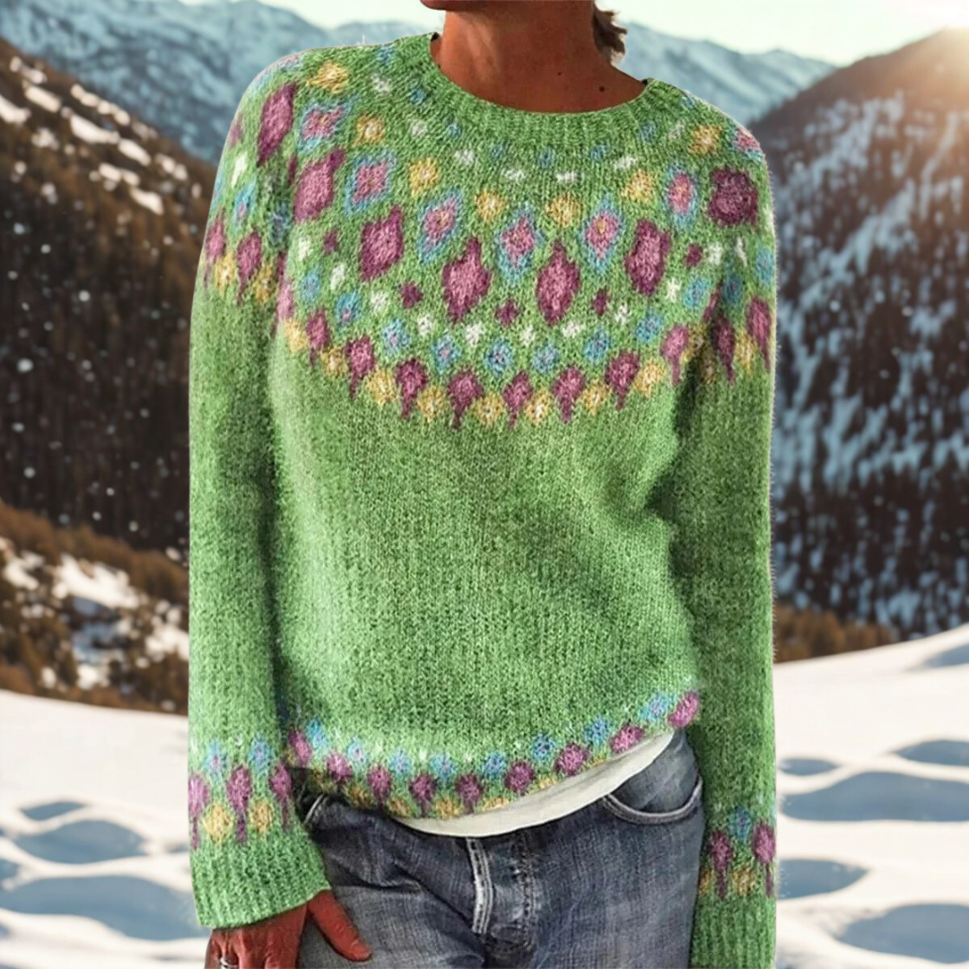 Eulalie | Fair Isle Knit Sweater