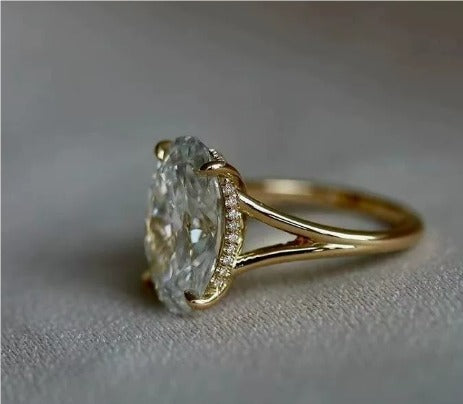 Niamat | Ring In Gold And Green Crystal