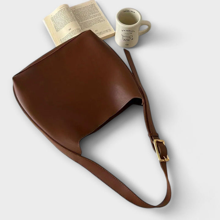 Cathie | Elegant Shoulder Bag In Leather