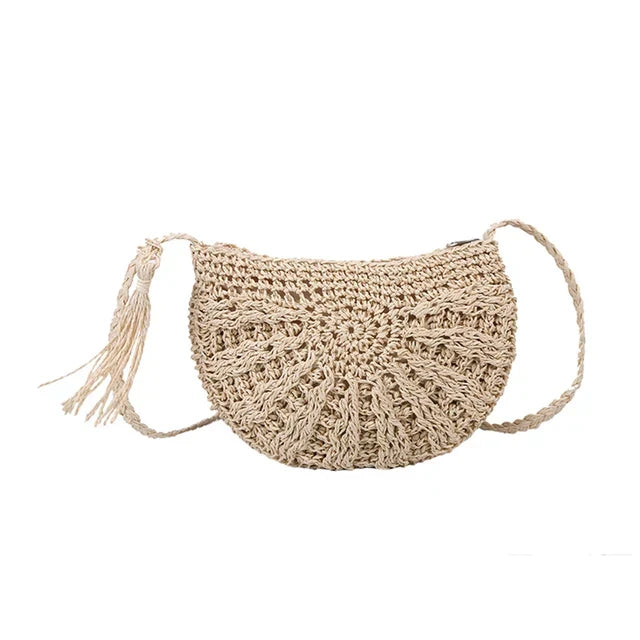 Leora | Crocheted Shoulder Bag In Bohemian Style