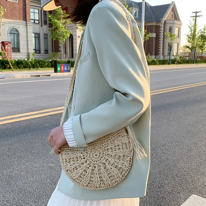 Leora | Crocheted Shoulder Bag In Bohemian Style