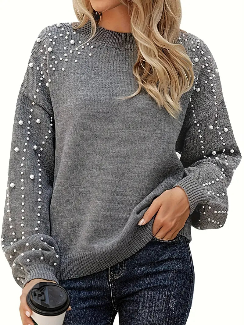 Fallon | Pull en maille à breloque en perle
