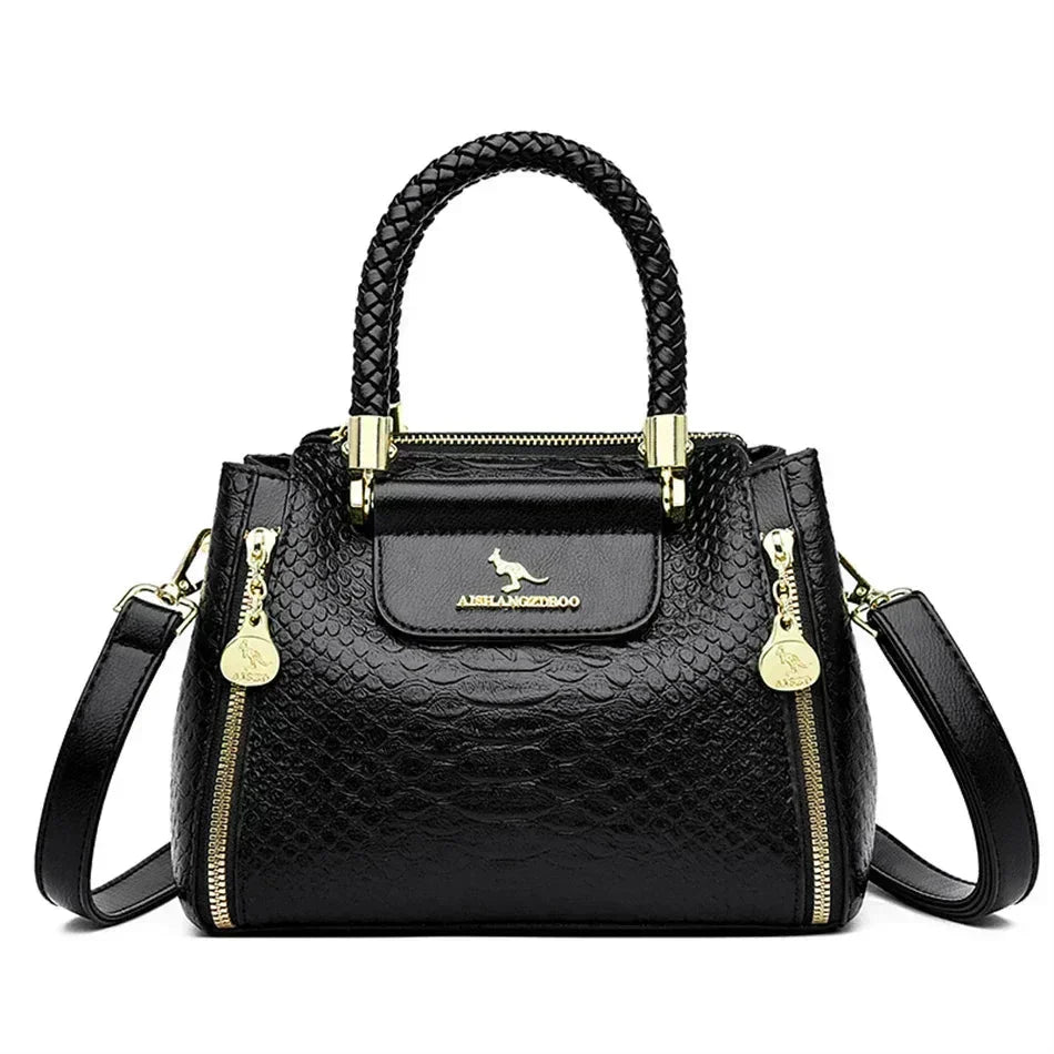 Haillie | Designer Large Capacity Leather Bag