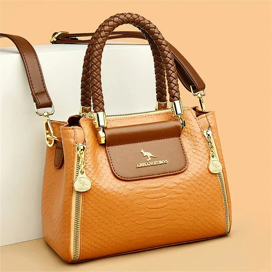 Haillie | Designer Large Capacity Leather Bag