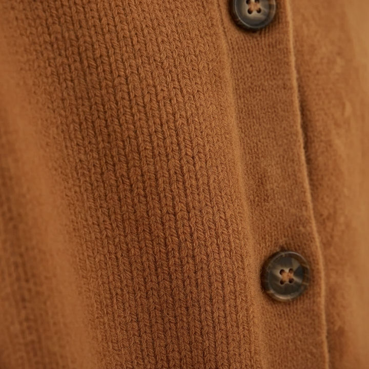 Tayah | Button-Up Collared Knit Cardigan