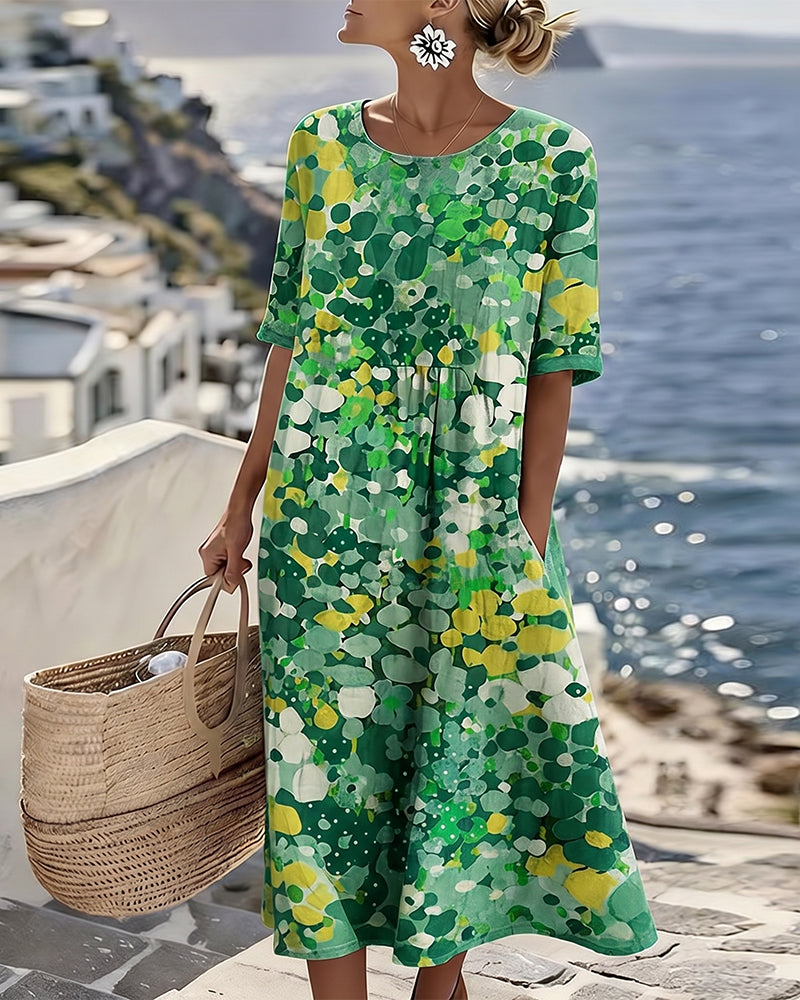 Elena Dress Green