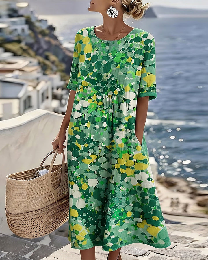 Elena Dress Green