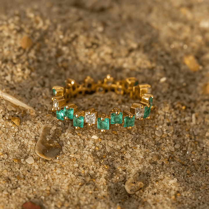 Luce | Sterling Silver Gold-Plated Ring