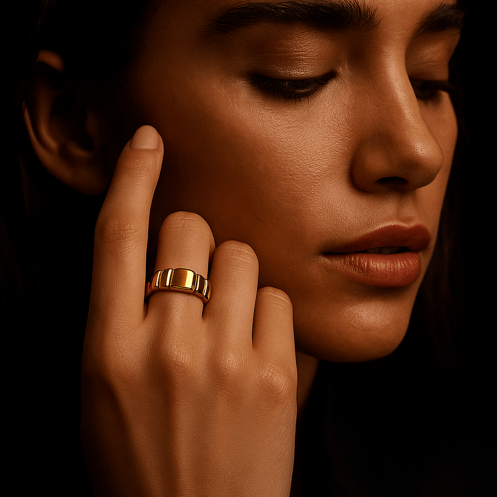 Emreen | Bague en argent sterling plaqué or
