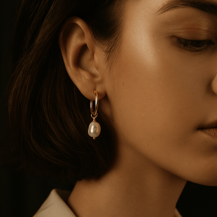 Alyvia | Sterling Silver Gold-Plated Earrings