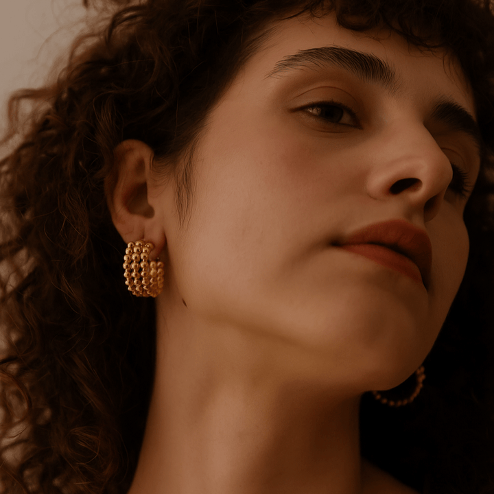 Uma | Gold-Plated Pearl Earrings