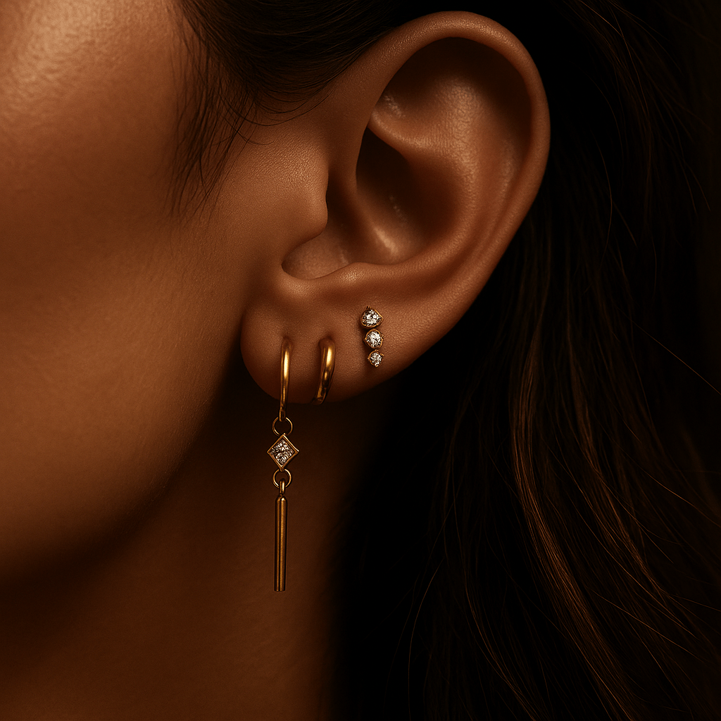Hera | Sterling Silver Gold-Plated Earrings