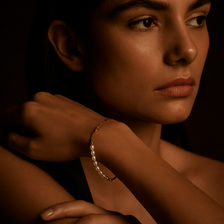 Nicole | Pearl Gold Bracelet