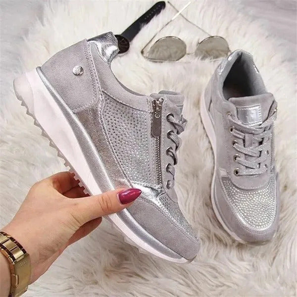 Emalie | Zip-Up Comfort Sneakers