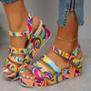 Ella | Stylish Multicolor Ankle Strap Sandals