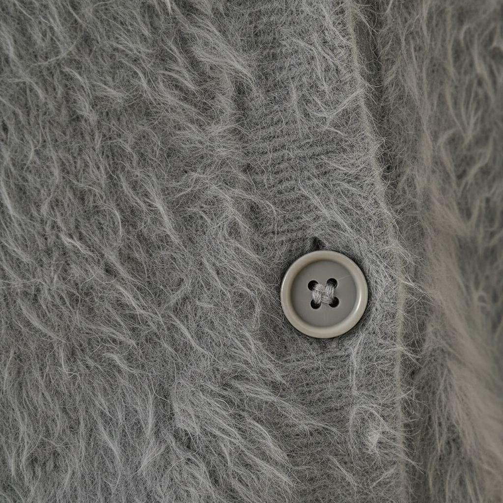 Marla | Fluffy V-Neck Button Cardigan