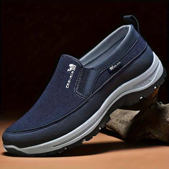 Marcus Slip-On Outdoor Walking Loafers - Navy