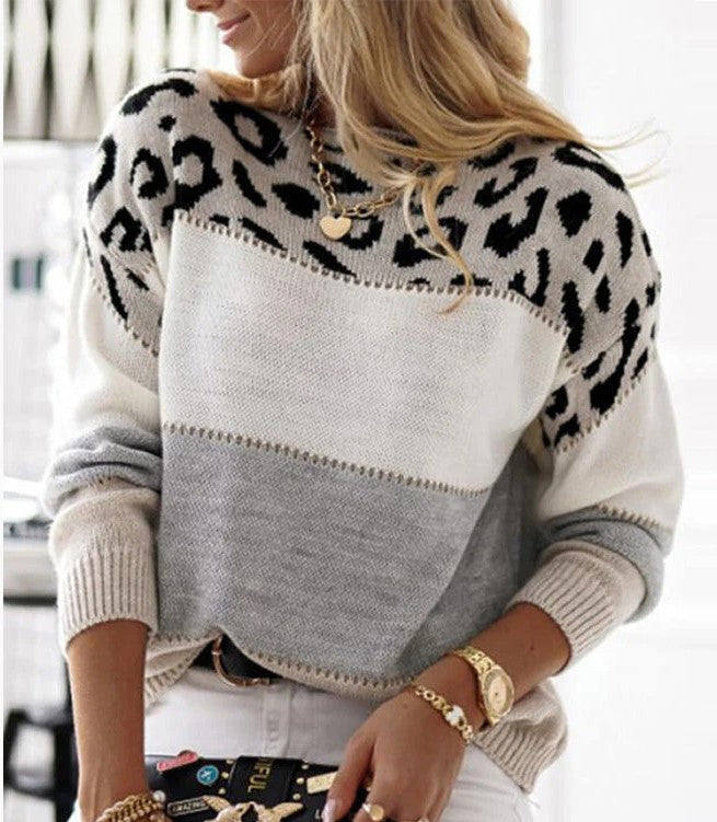 Kelly | Pull chic léopard