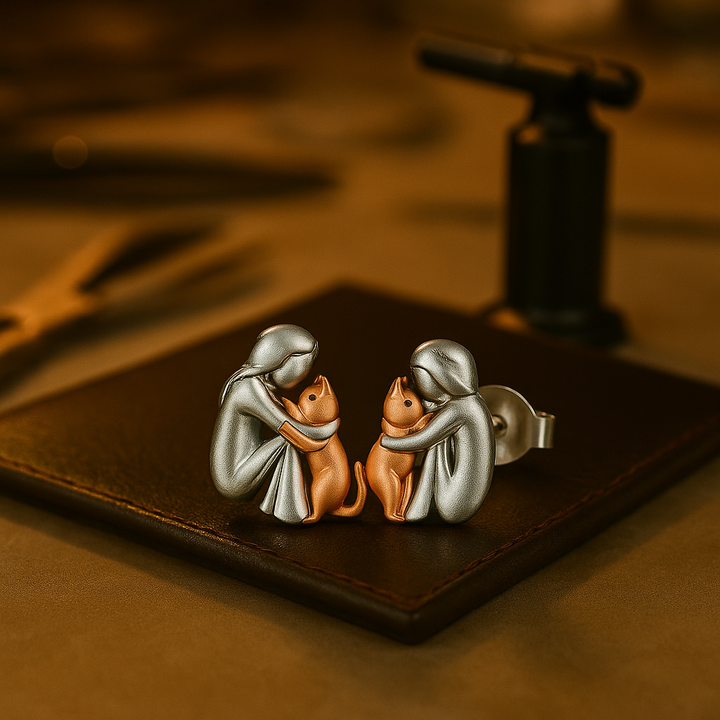 Mya | Cat Icon Earrings