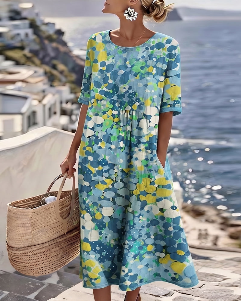 Elena Dress Blue