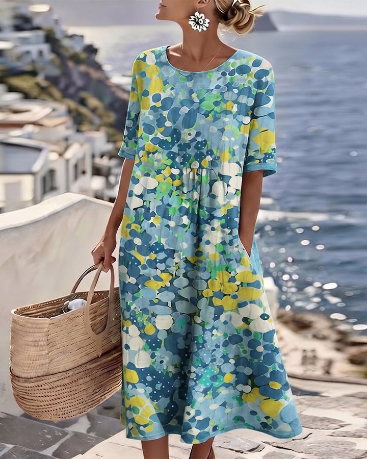 Elena Dress Blue