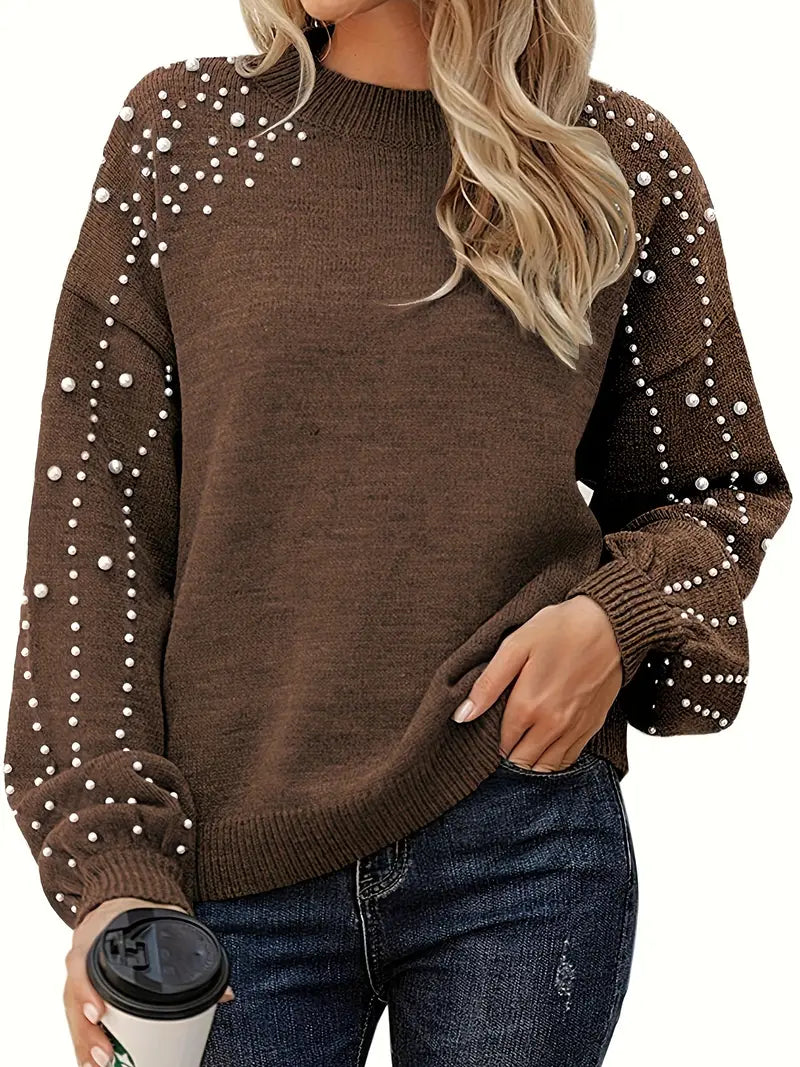 Fallon | Pull en maille à breloque en perle