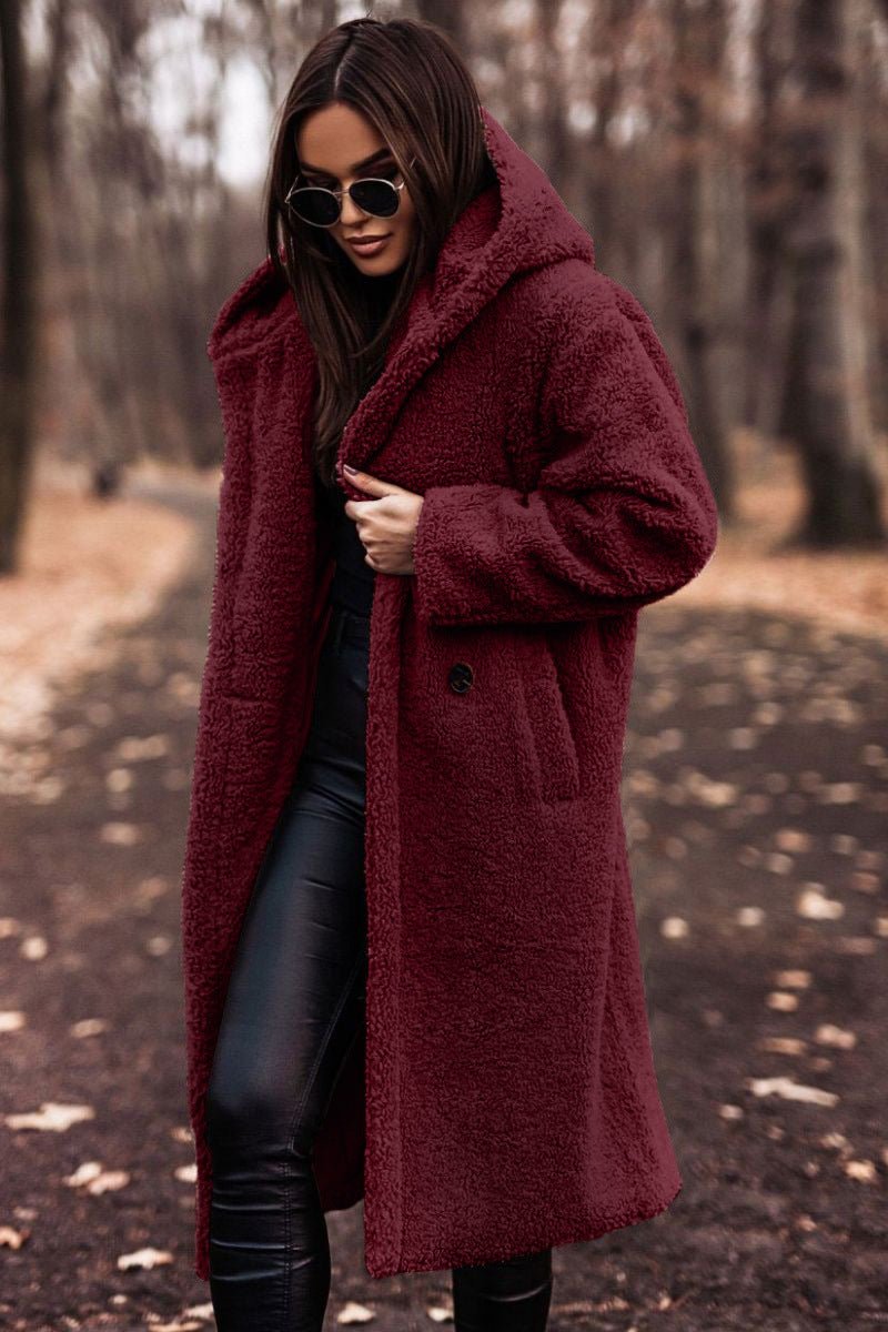 Noemie | Manteau oversize en polaire sherpa