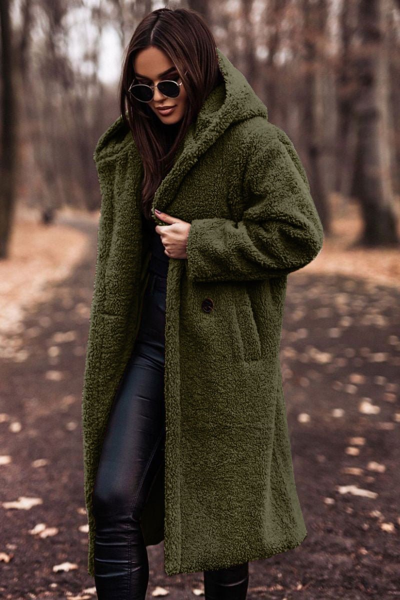 Noemie | Manteau oversize en polaire sherpa