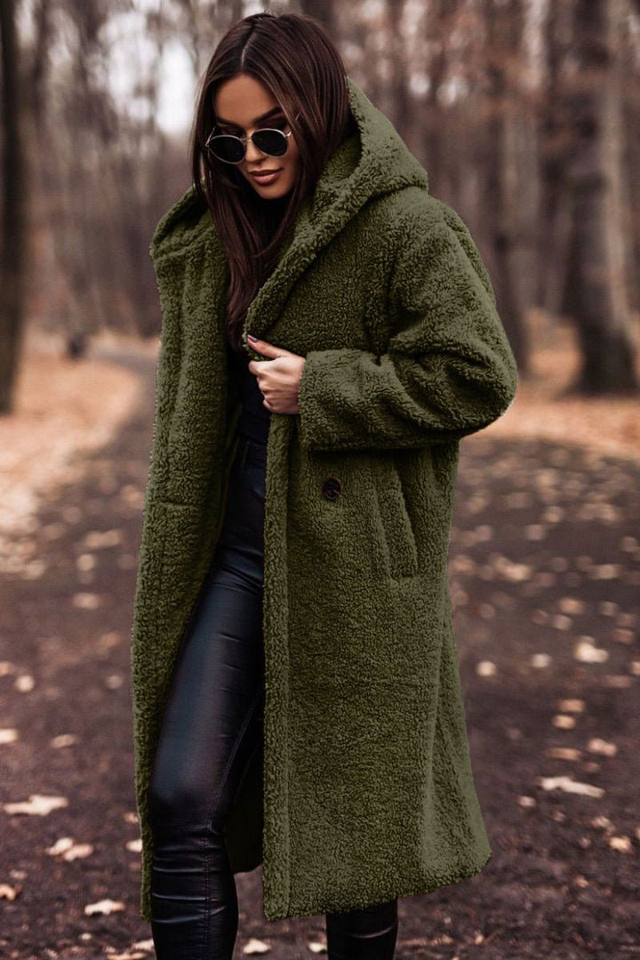 Noemie | Manteau oversize en polaire sherpa