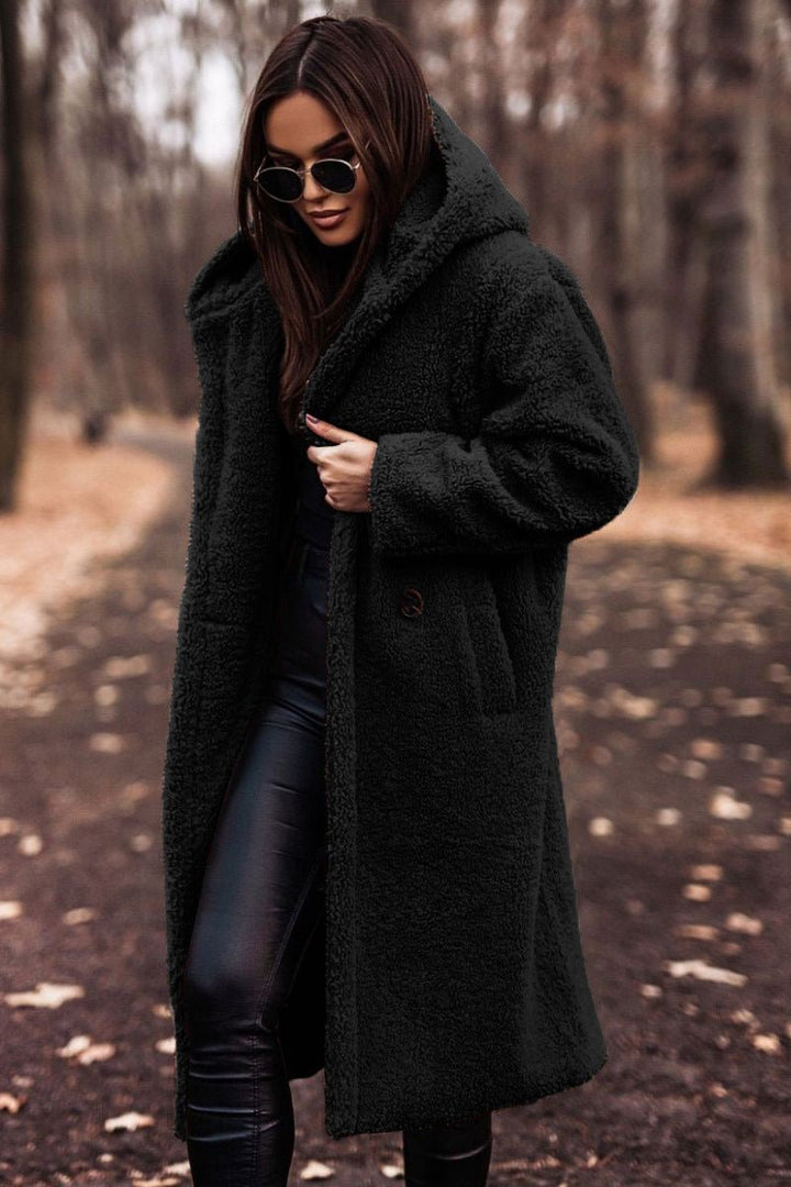 Noemie | Manteau oversize en polaire sherpa