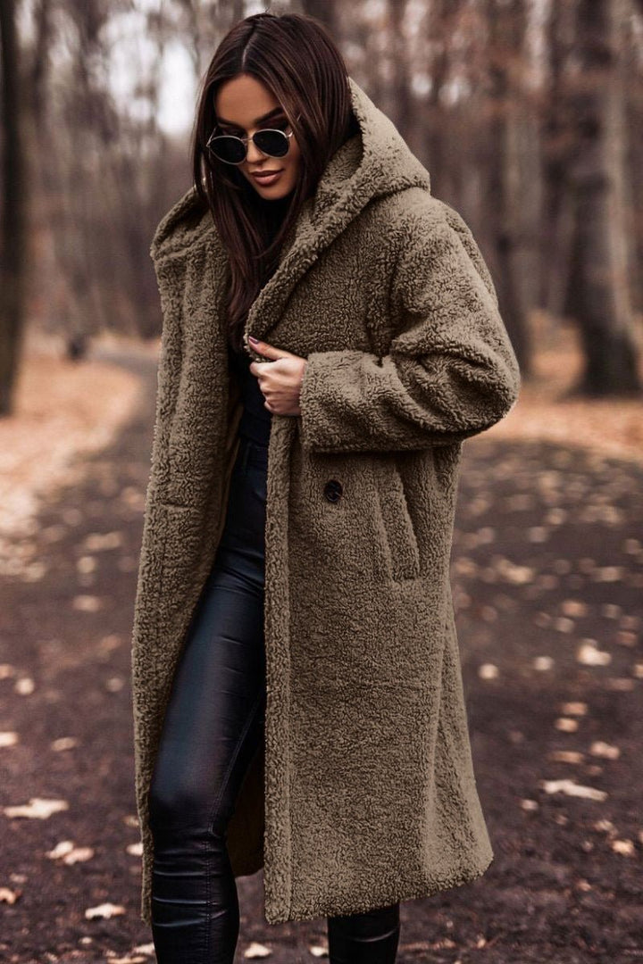 Noemie | Manteau oversize en polaire sherpa