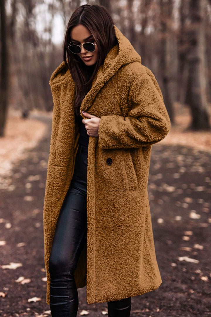 Noemie | Manteau oversize en polaire sherpa