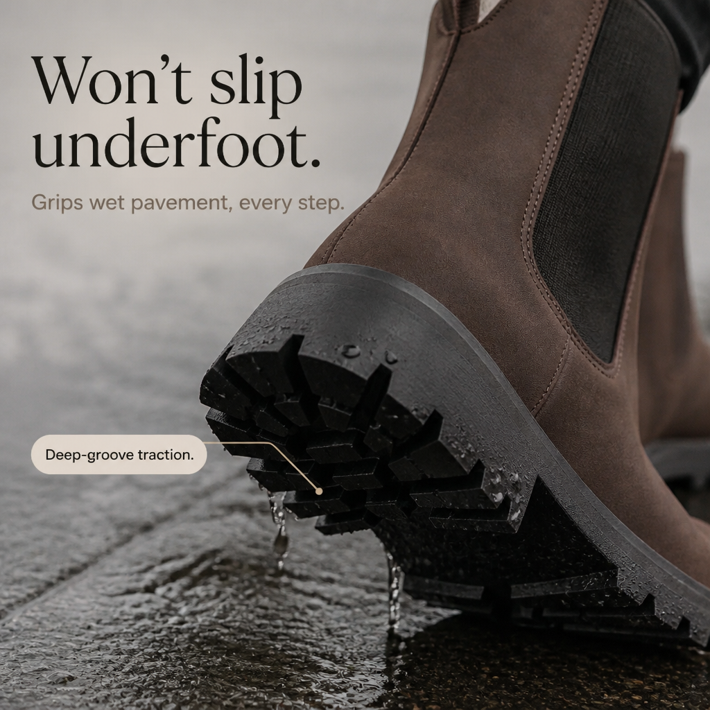 Meghane | Brown Chelsea Ankle Boots