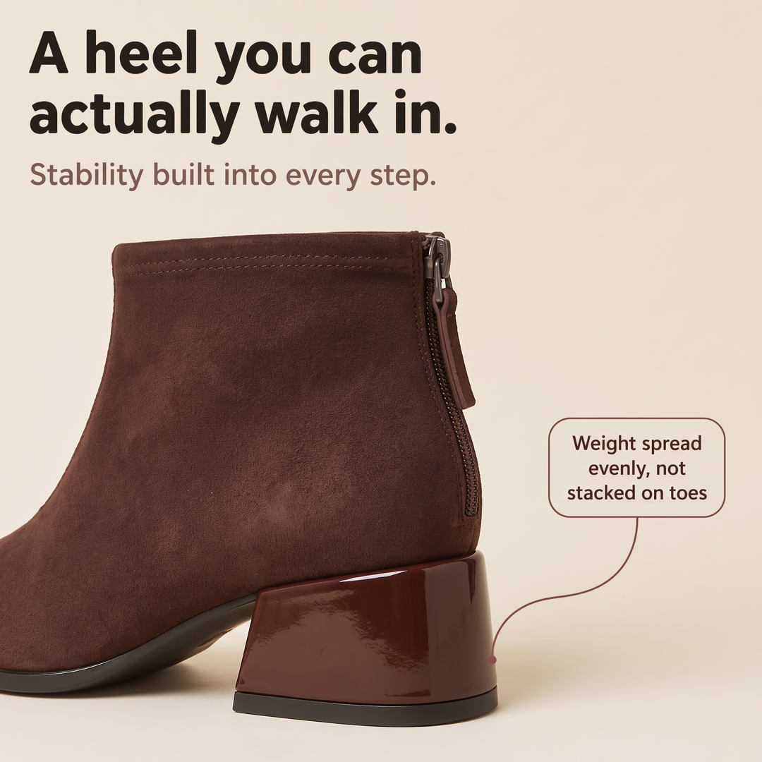 Ira | Bottines à bout pointu et talon épais