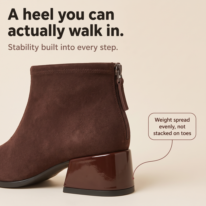 Ira | Bottines à bout pointu et talon épais