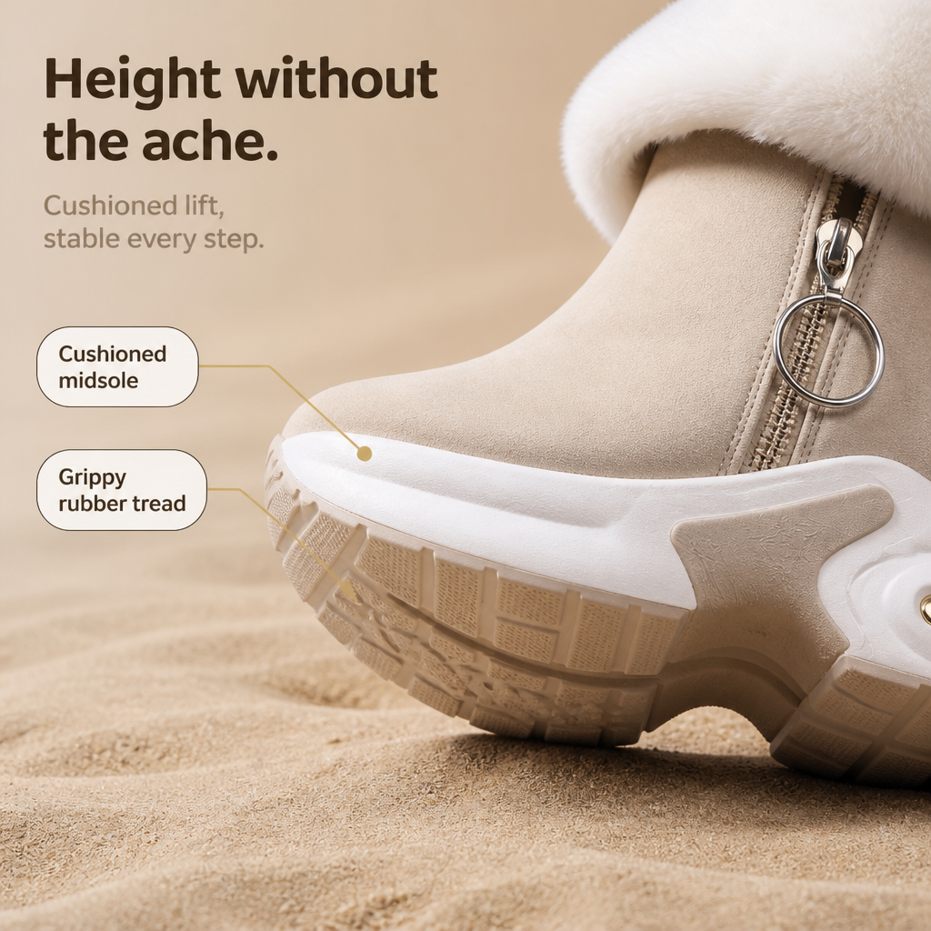 Shaylin | Bottines zippées à bord en peluche