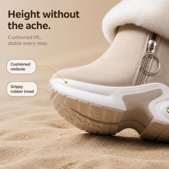 Shaylin | Bottines zippées à bord en peluche