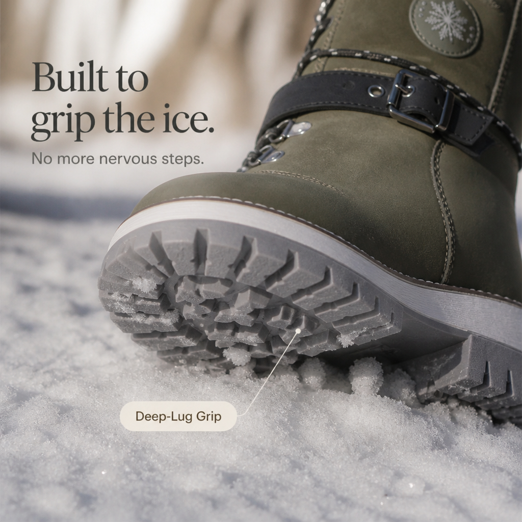 Saima | Bottes de neige isolées montantes ajustables